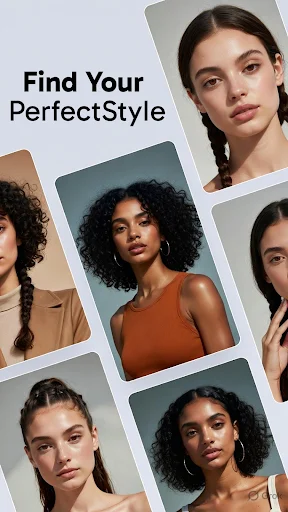 Browse and discover perfect hairstyles with AI try-on preview of multiple women's hair colors and styles
