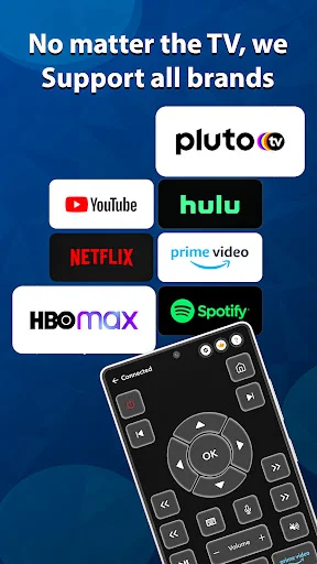 Universal TV remote controller compatible with all brands supporting Netflix, YouTube, Hulu, Prime Video, HBO Max, Spotify