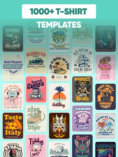1000+ t-shirt design templates featuring diverse artistic styles, themes, graphics, and illustrations ready to customize
