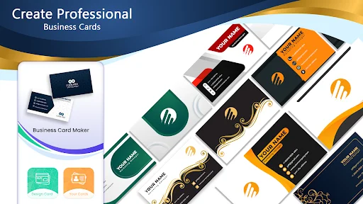 Professional business card templates collection displaying various colorful designs with company logos and branding options